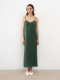 Платье на бретелях Emerald PURE LINEN, цвет: зеленый  купить онлайн
