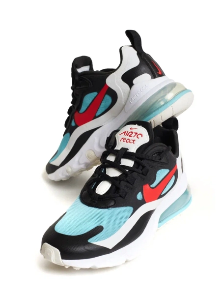 Кроссовки женские Nike Air Max 270 React "Bleached Aqua" NKDADDYS SNEAKERS, цвет: Чёрный DA4288-100 купить онлайн