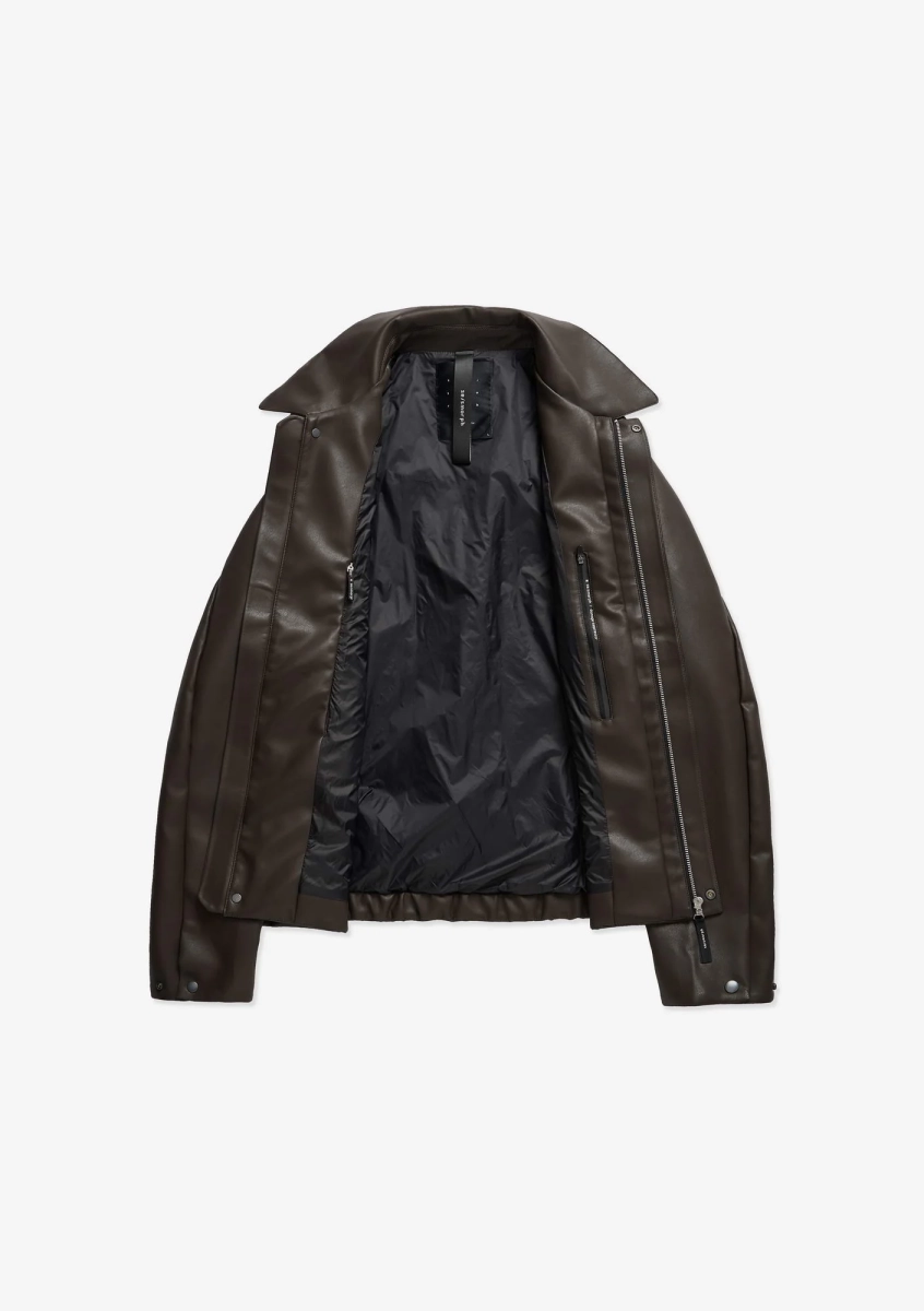 Куртка из экокожи KRAKATAU, цвет: коричневый, Qm566-7 купить онлайн