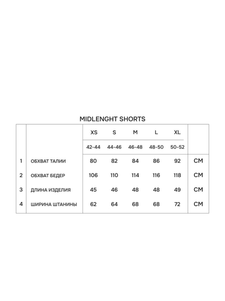 Шорты облегчённые Midlength NAIPACHE, цвет: Черный,  купить онлайн