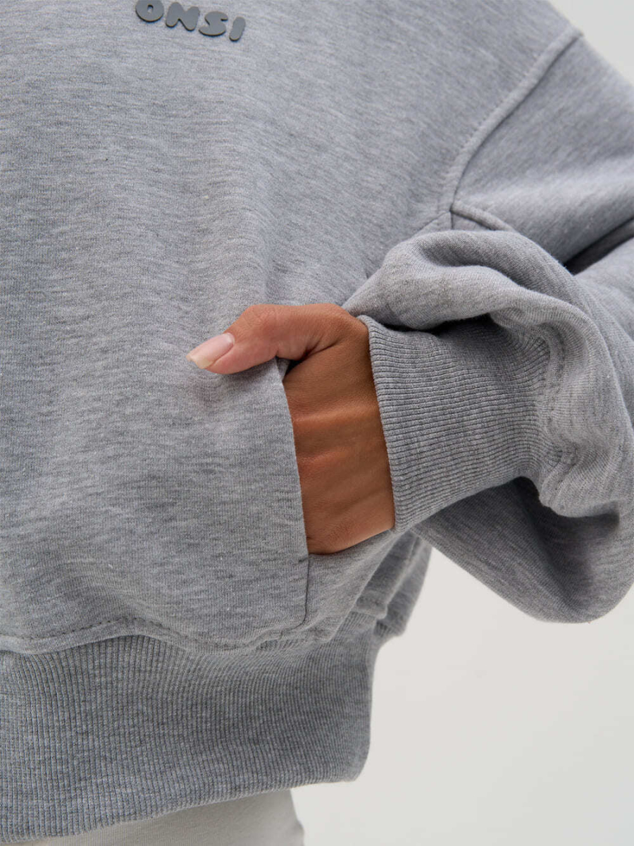 Худи на молнии ONSI, цвет: меланж,  купить онлайн