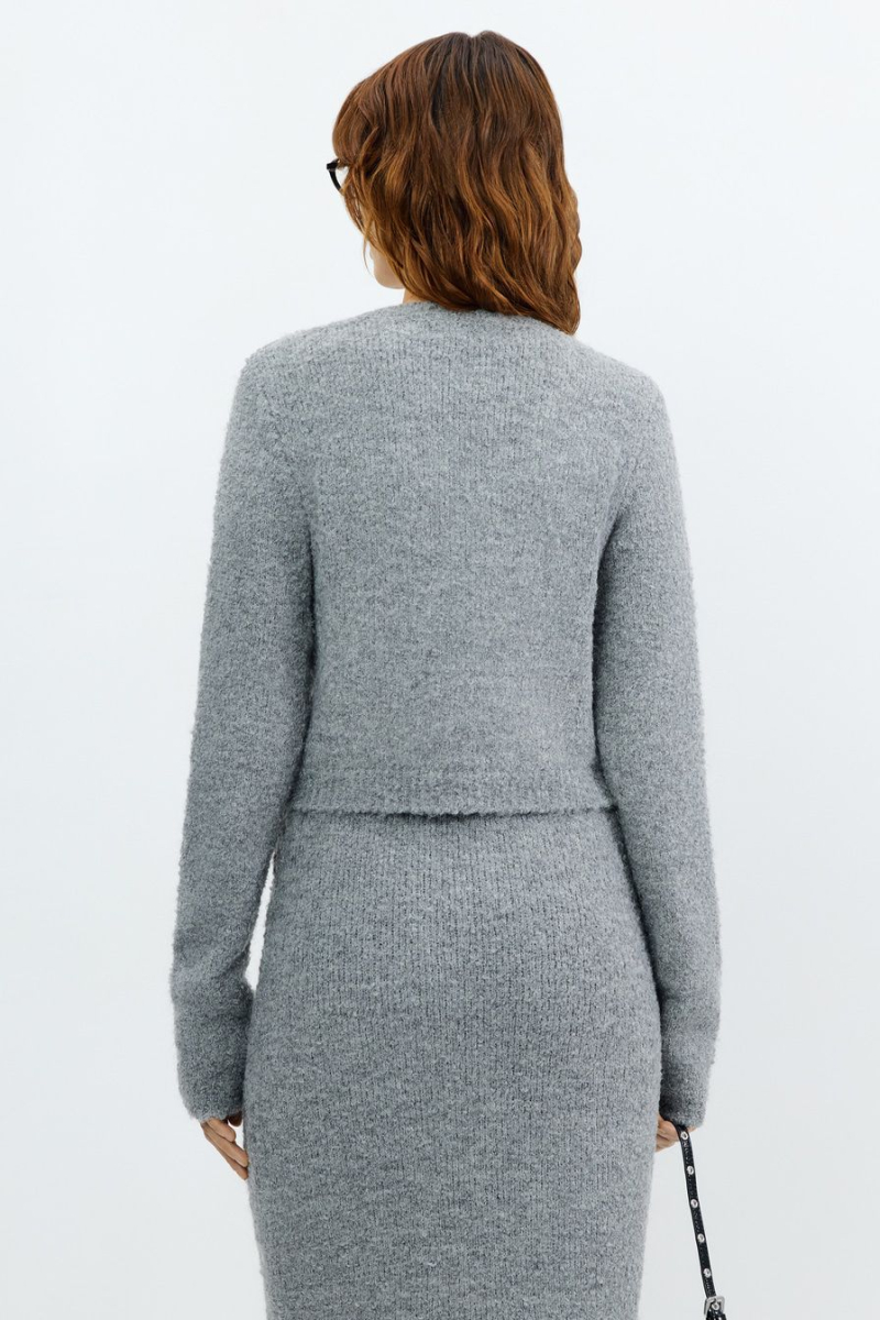 Фактурный кардиган TOPTOP, цвет: серый, TTS.060.15527.800 купить онлайн