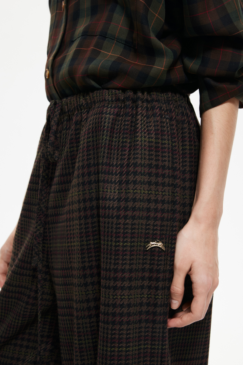 Брюки в клетку DREAMS BY ALENA AKHMADULLINA, цвет: хаки, 225102080204284/518000 купить онлайн