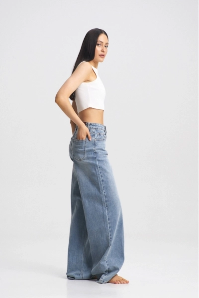 Джинсы-трубы Washed Blue Erist store, цвет: голубой, НФ-00001982 купить онлайн