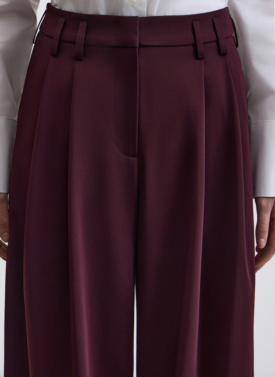 Брюки со складками ALL WE NEED, цвет: Бордовый, 2604W1688-019 купить онлайн