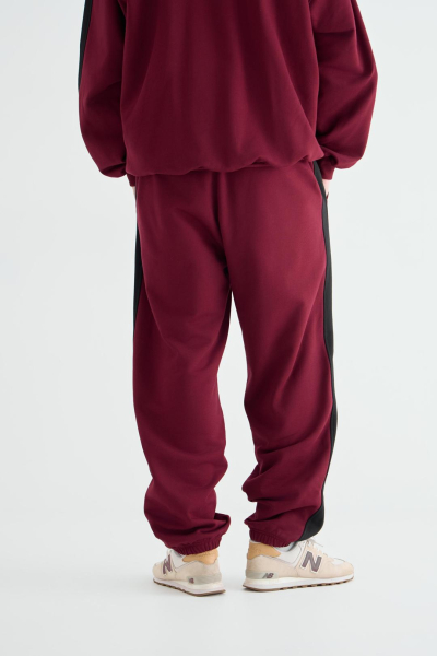 Джоггеры DRIVE CULT, цвет: бургунди,  купить онлайн