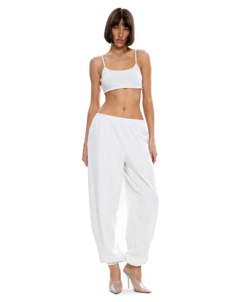 Топ на бретелях Suborbia, цвет: светло-серый меланж, 006974 купить онлайн