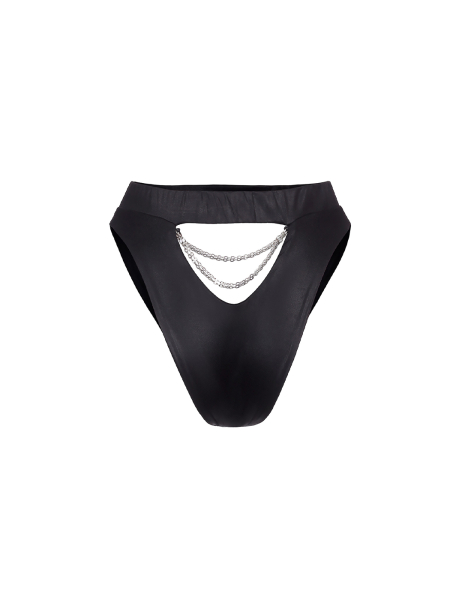 Плавки TOO CHAINY Black Leather BE.MA.BAE, цвет: Черный  купить онлайн