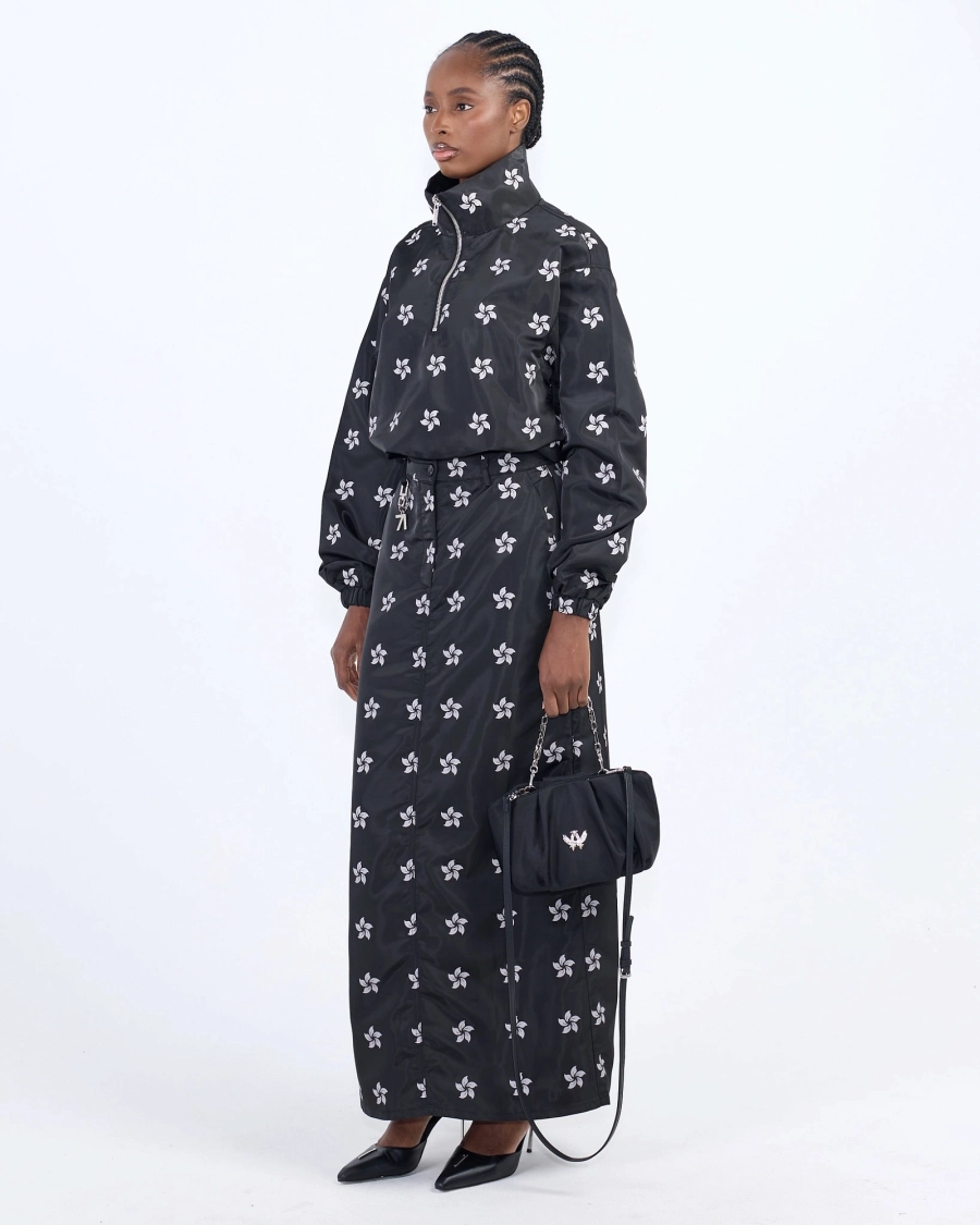 Юбка с принтом ASIA ST 71, цвет: Черный, Ast71.skirt-pattern-logo-bl купить онлайн