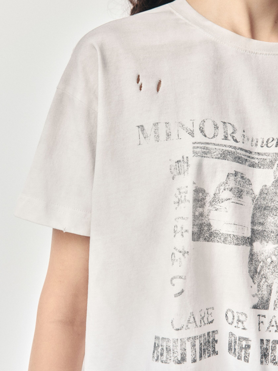 Футболка с принтом NAIPACHE, цвет: белый, 2611006000 купить онлайн