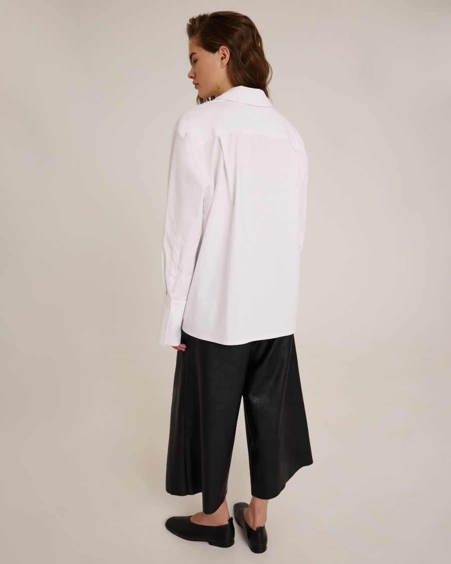 Рубашка из хлопка Anmuse, цвет: белый, BL25S153-WH-1 купить онлайн