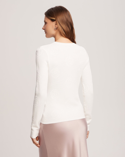 Джемпер To be Blossom, цвет: WHITE, 61575 купить онлайн