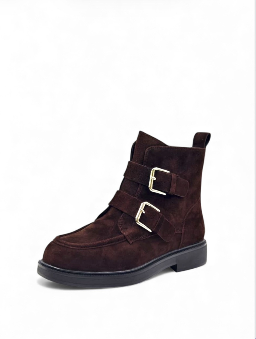 Ботинки зимние из натуральной замши GRANDERA, цвет: коричневый 2628-y5m01-3 (884) купить онлайн