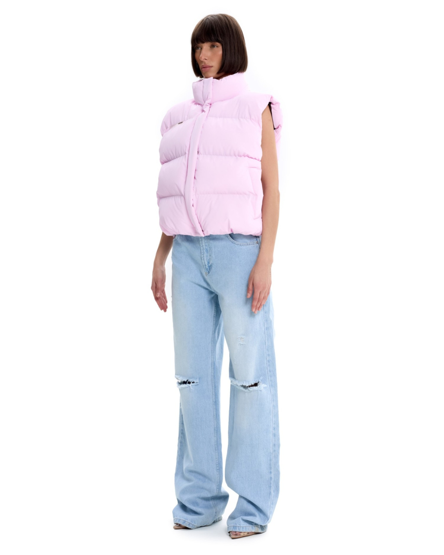 Жилет базовый мини Suborbia, цвет: розовый 006858 |трендовая новинка купить онлайн