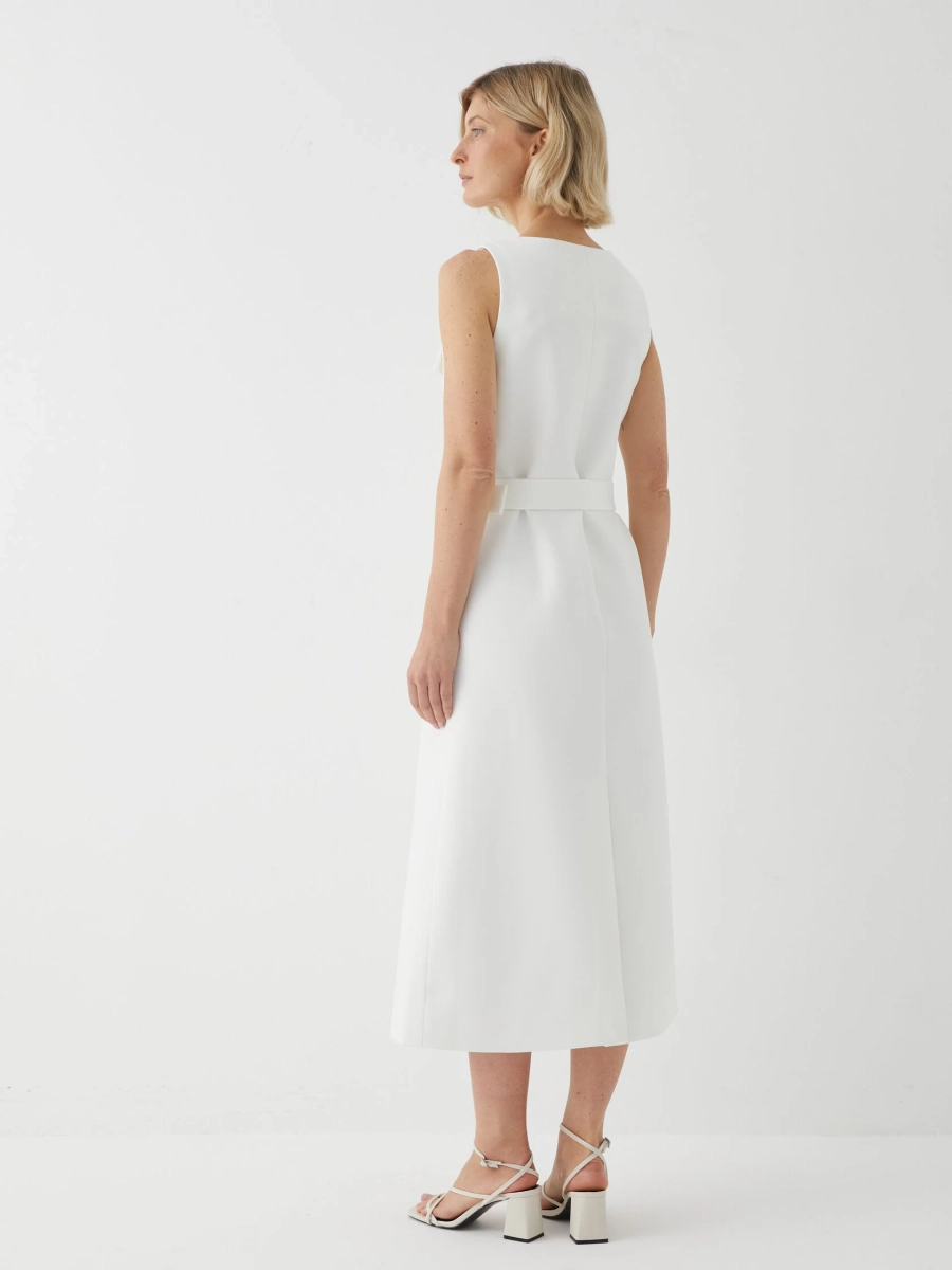 Длинное платье на пуговицах Marou, цвет: белый, Mar_26020909 купить онлайн