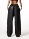 Брюки Leather pants U NAIPACHE, цвет: Черный,  купить онлайн