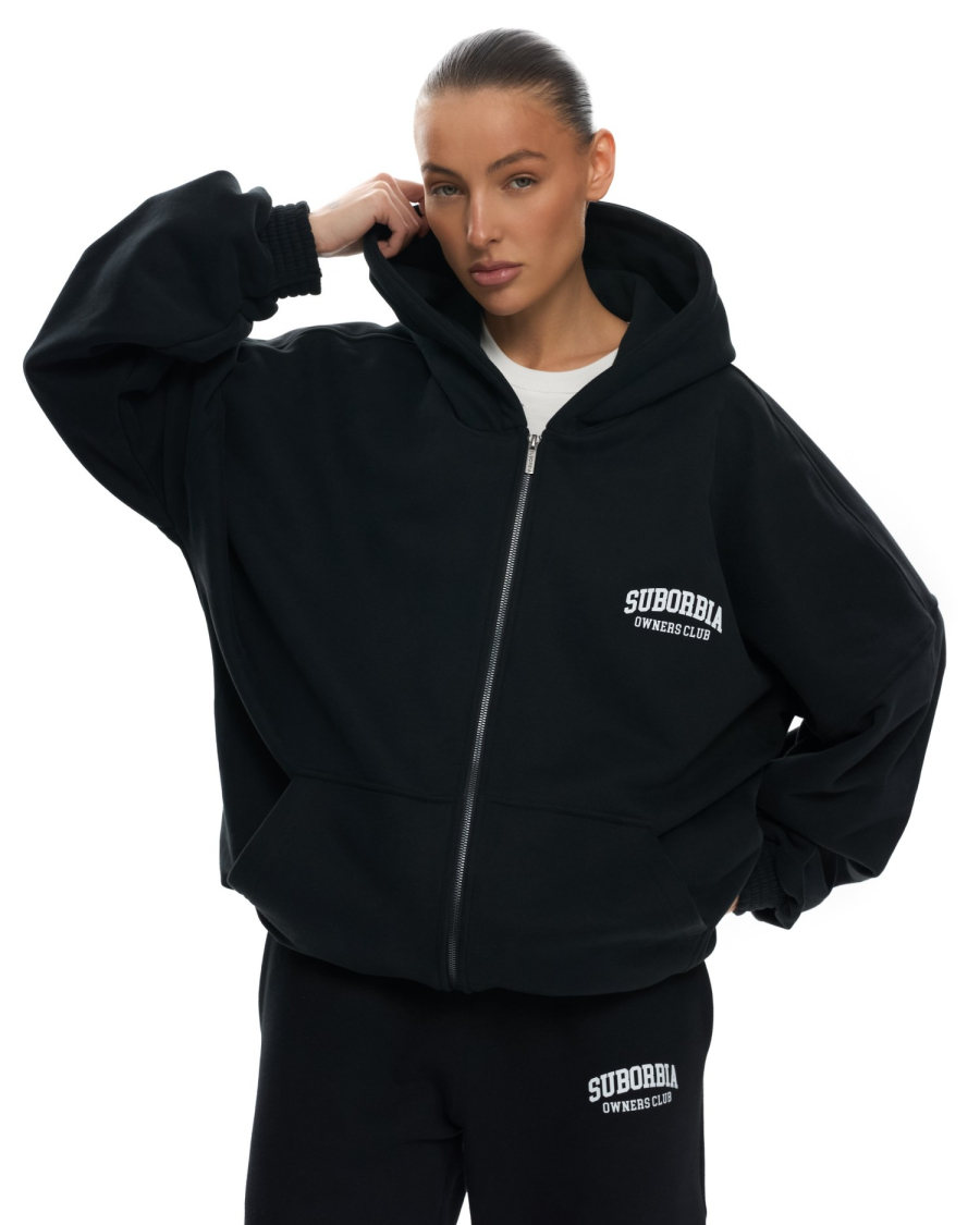 Худи ZIP OWNERS CLUB Suborbia, цвет: black, 006261 купить онлайн