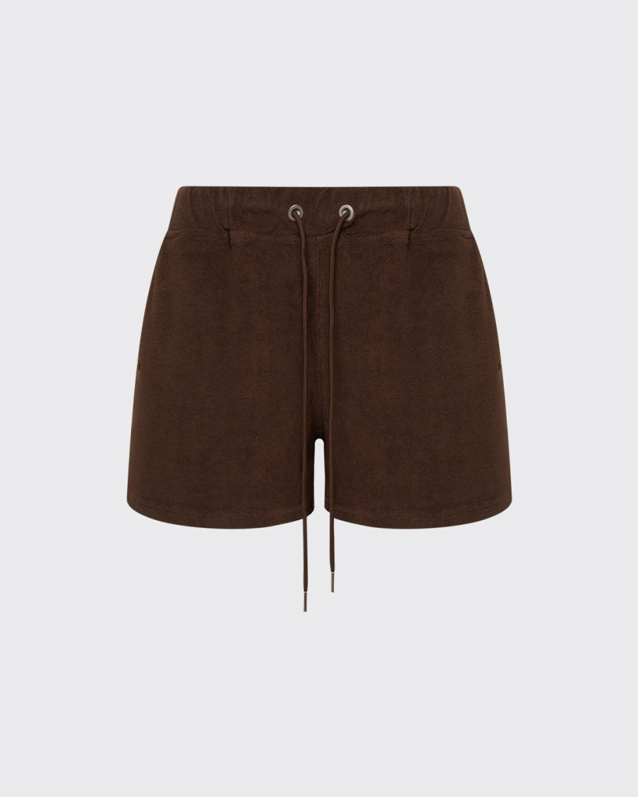 Шорты женские из терри ASIA ST 71, цвет: коричневый, Ast71.shorts-terry-br-w купить онлайн