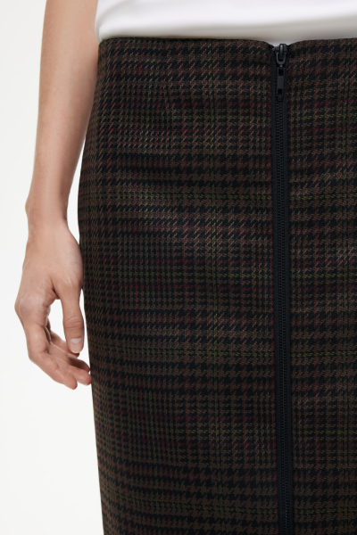 Юбка-карандаш в клетку DREAMS BY ALENA AKHMADULLINA, цвет: хаки, 225102100204275/518000 купить онлайн