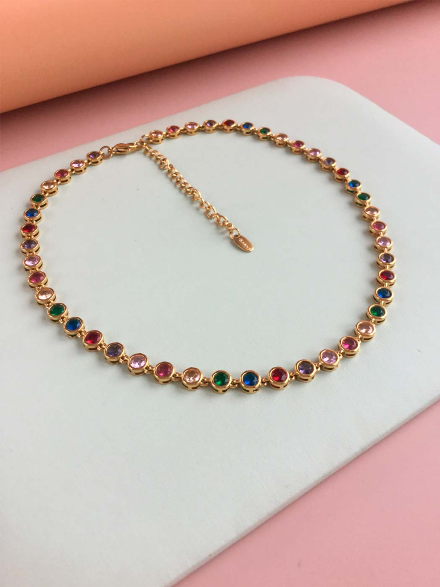 Колье-цепь "Rainbow Necklace" Tata Shop R443 купить онлайн