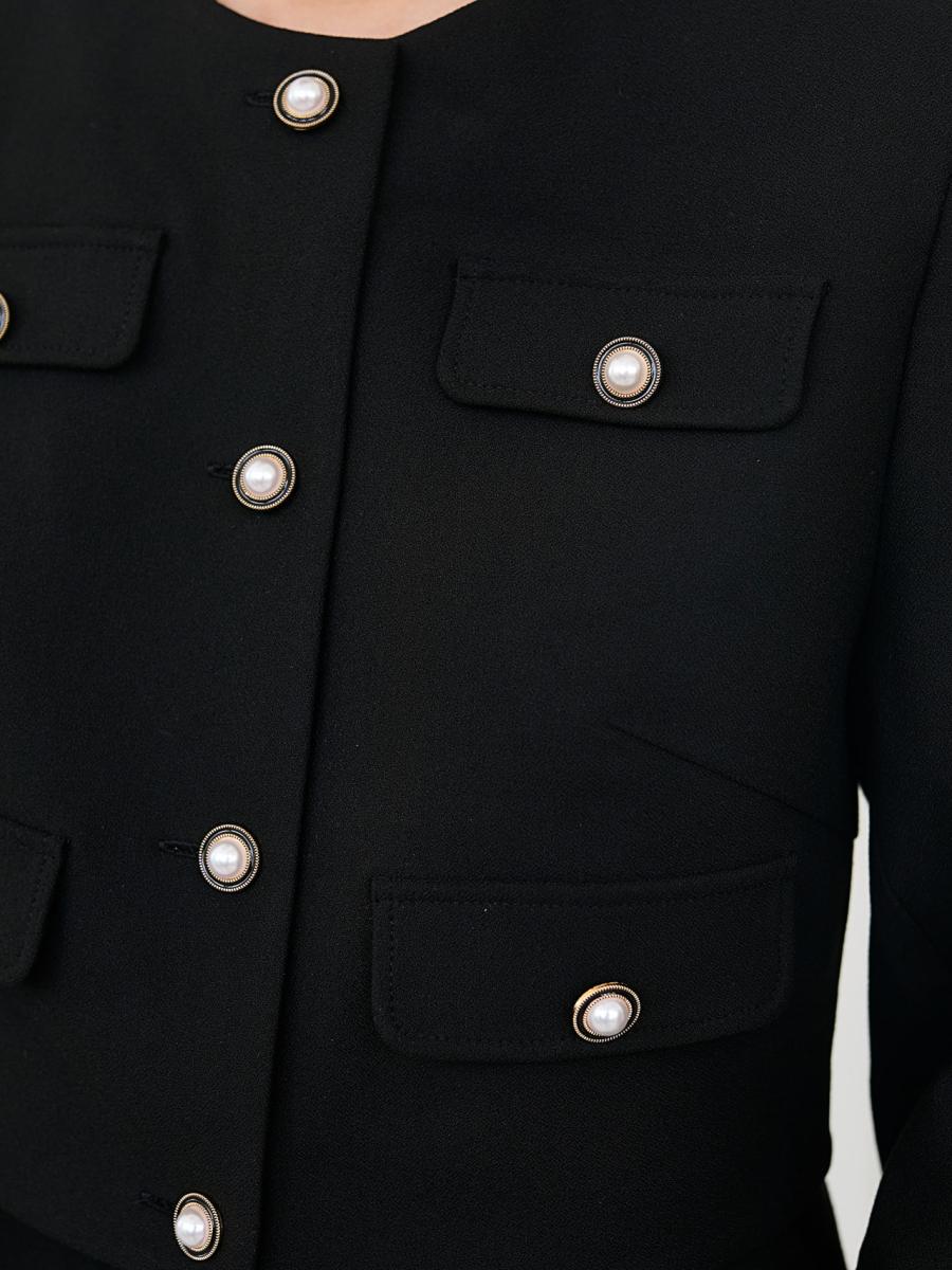 Жакет в стиле Шанель I.B.W., цвет: Черный, № 23.1 купить онлайн