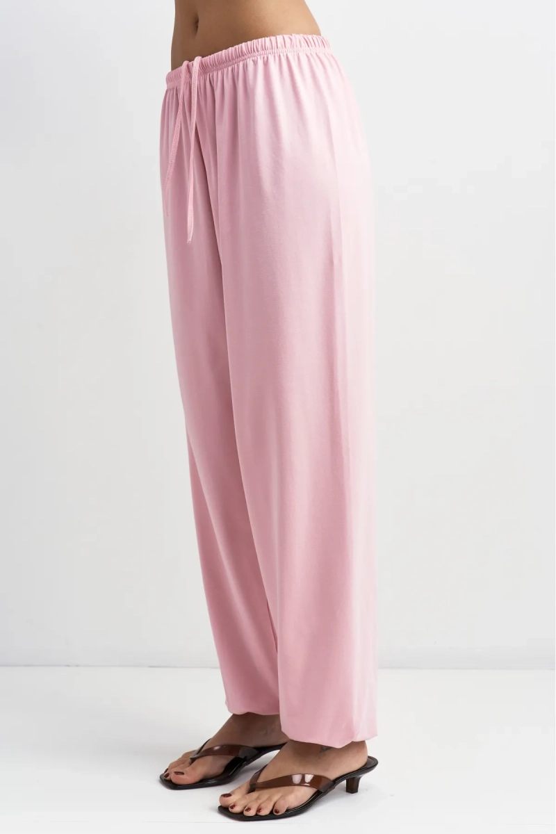 Брюки из кулирки Erist store, цвет: розовый,  купить онлайн