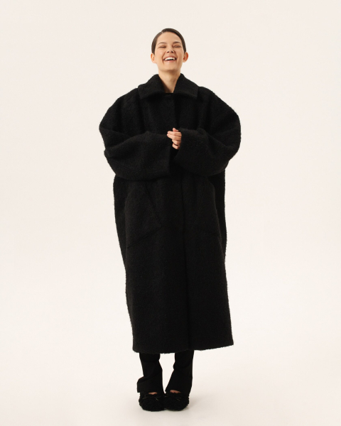 Пальто BLACK Anmuse, цвет: Черный, FUR24W112-BLC купить онлайн