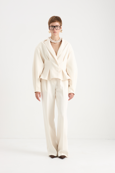 Жакет с талиевыми вытачками MIA AIM, цвет: молочный, MIA545 купить онлайн