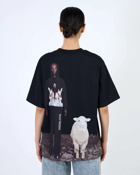 Футболка LUNA & SHEEP 300 GR BLACK ASIA ST 71, цвет: Черный, Ast71.tt-luna-sheep-black купить онлайн