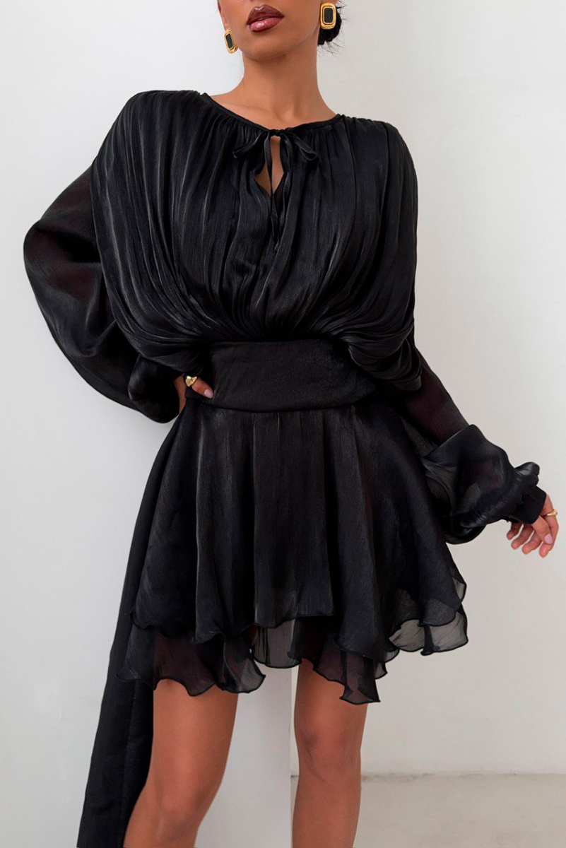 Платье из органзы SODAMODA, цвет: Черный, 15715 купить онлайн