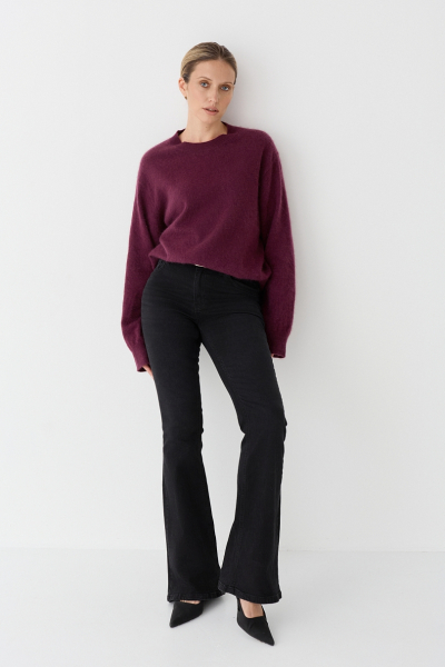 Джинсы расклешенные с лайкрой Ricoco, цвет: серый, 6067/2 купить онлайн