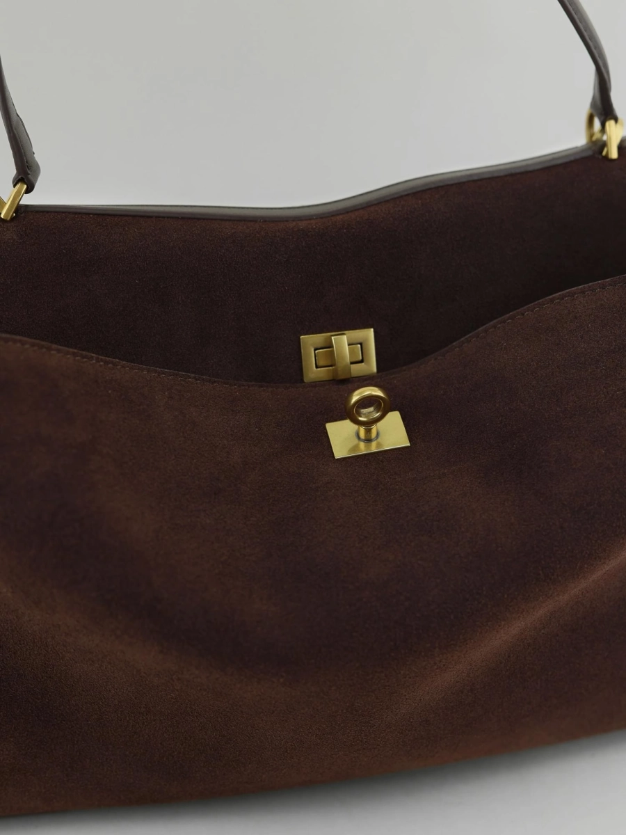 Сумка SANDRA MEDIUM brand salad, цвет: suede brown J-704-PHR 6943 купить онлайн