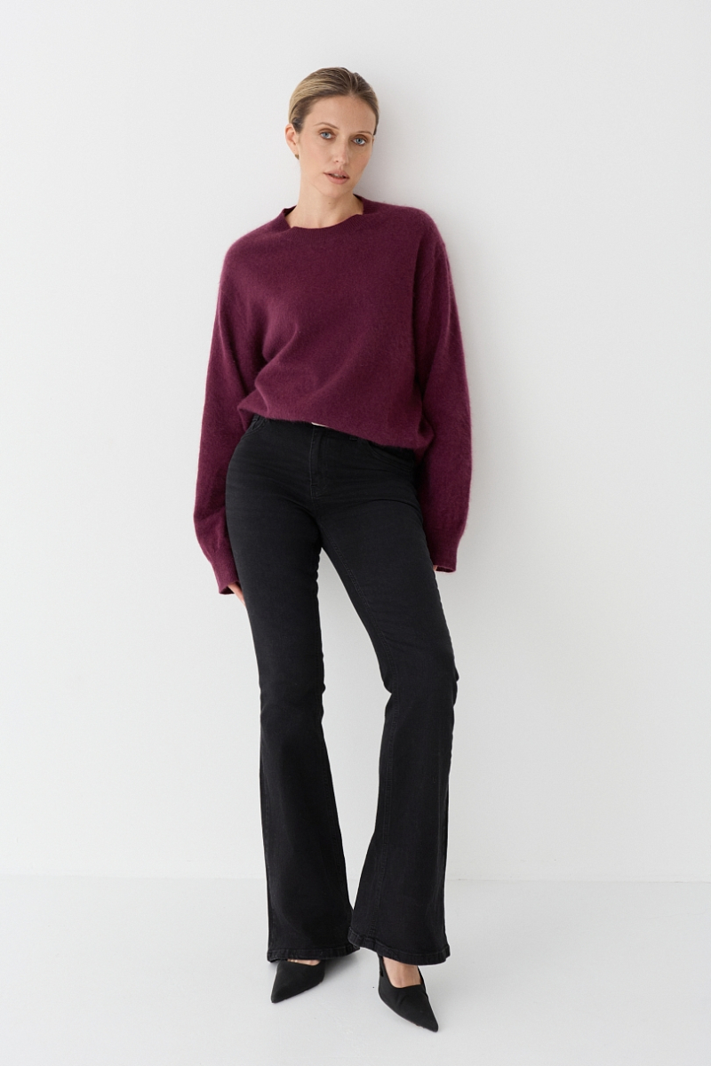 Джинсы расклешенные с лайкрой Ricoco, цвет: серый, 6067/2 купить онлайн