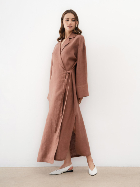 Платье Bloom Cedar PURE LINEN, цвет: бежевый,  купить онлайн