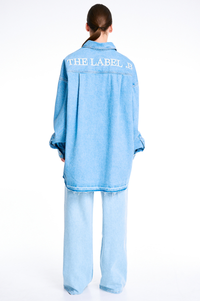 Рубашка объемная из денима LIGHT BLUE Label .B, цвет: LIGHT BLUE, Dn.06.4.0325LBL купить онлайн