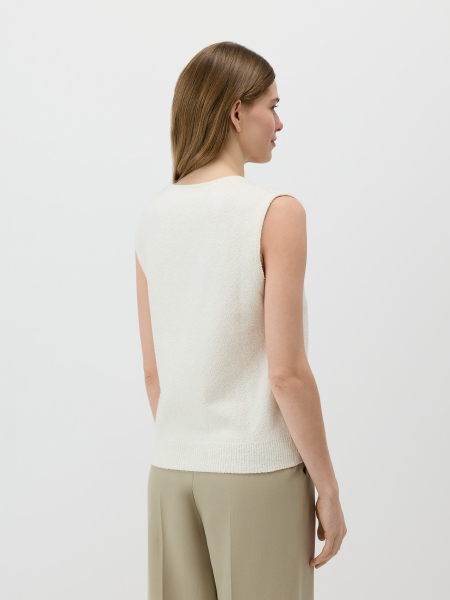 Топ букле Conso, цвет: белый, KM 260729 - молочный купить онлайн