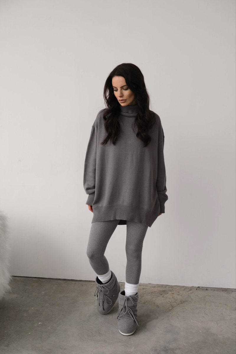 Джемпер объемный MINI, цвет: серый, НФ-00000125 купить онлайн