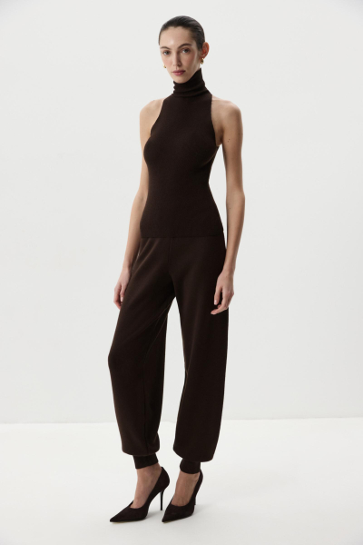 Топ-халтер вязаный Charmstore, цвет: шоколадный, 309-50498-551 купить онлайн