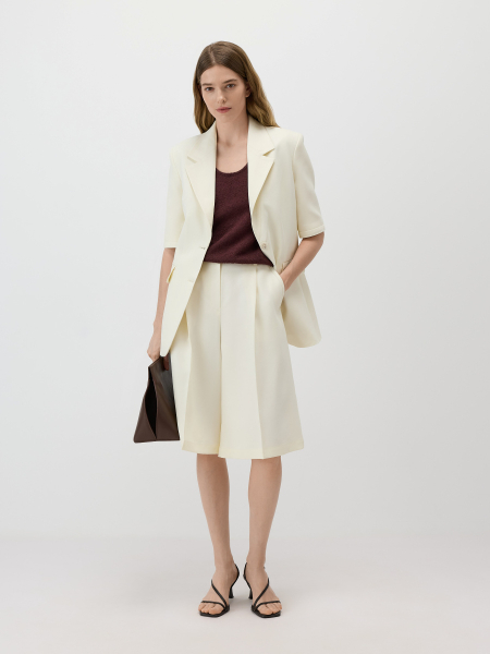 Шорты из лиоцелла Conso, цвет: молочный, PS 260438 - молочный купить онлайн