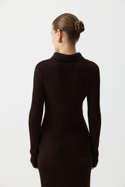 Джемпер-поло с пуговицами Charmstore, цвет: коричневый,  купить онлайн