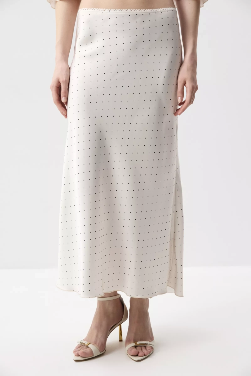 Юбка годе из сатина Charmstore, цвет: горох на молочном, 116-55960-1002 купить онлайн