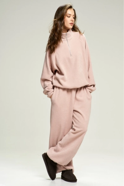 Анорак из плюша с начесом Pink Erist store, цвет: розовый, НФ-00002859 купить онлайн