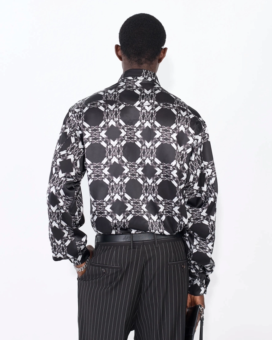 Сорочка SATIN PATTERN GRAY ASIA ST 71, цвет: серый, Ast71.shirt-satin-pattern-gr купить онлайн