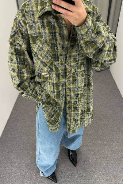 Рубашка FLAW DARK GREEN