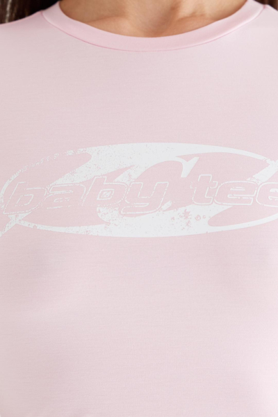 Футболка с принтом CULTBASE, цвет: розовый,  купить онлайн