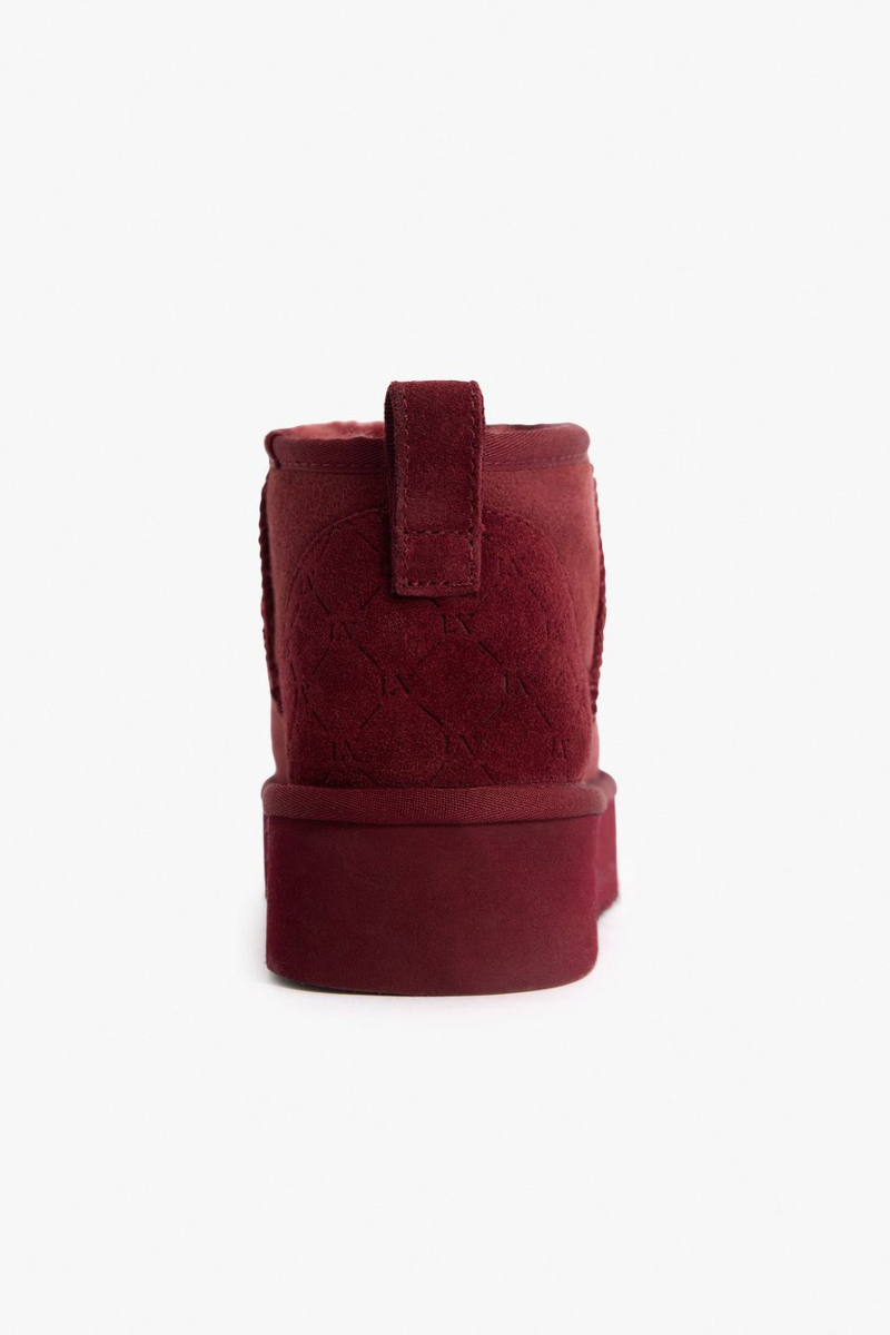 Угги из натуральной замши Lera Nena, цвет: Бордовый LN.405.19111.330 купить онлайн