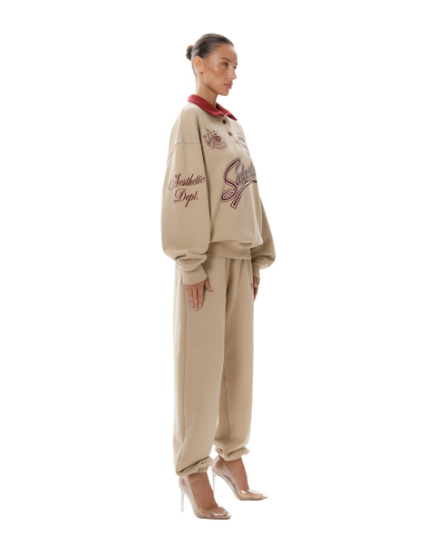 Свитшот-поло College S Suborbia, цвет: BEIGE, 05653 купить онлайн