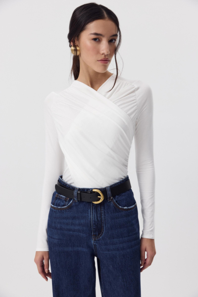 Боди с драпировкой