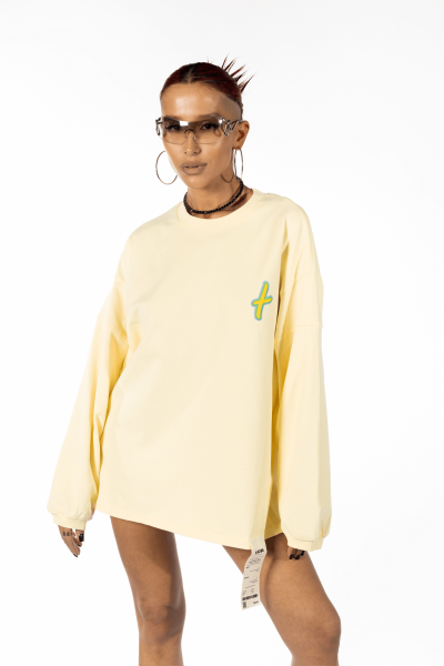 Лонгслив "Longsleeve Lemon" types, цвет: лимонный,  купить онлайн