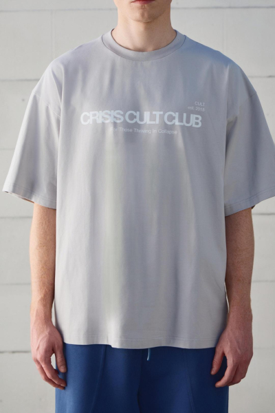 Футболка Crisis CULT, цвет: Светло-серый,  купить онлайн